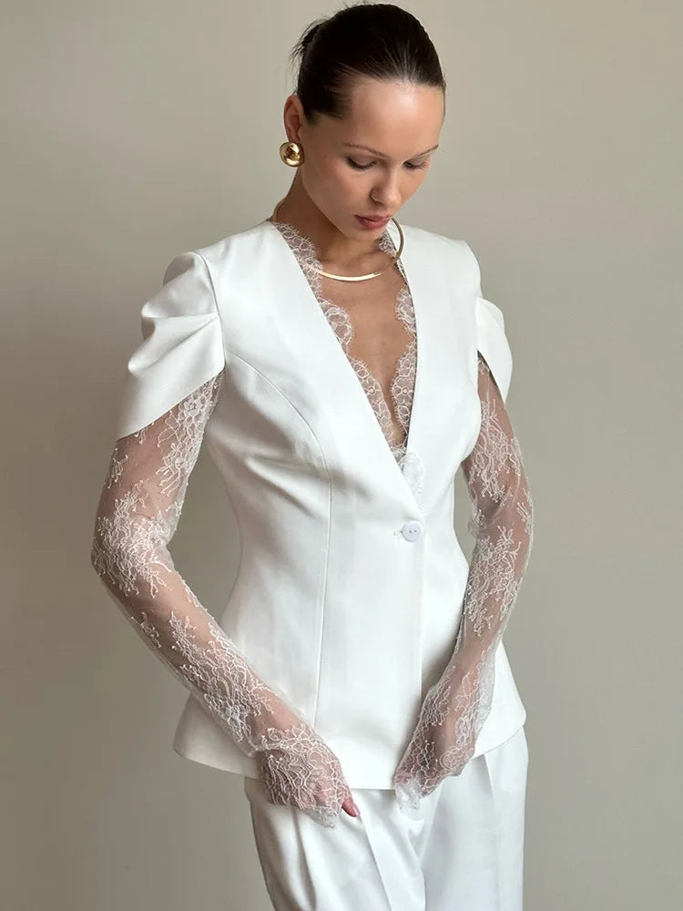 בלייזר אלגנטי מחשוף וי